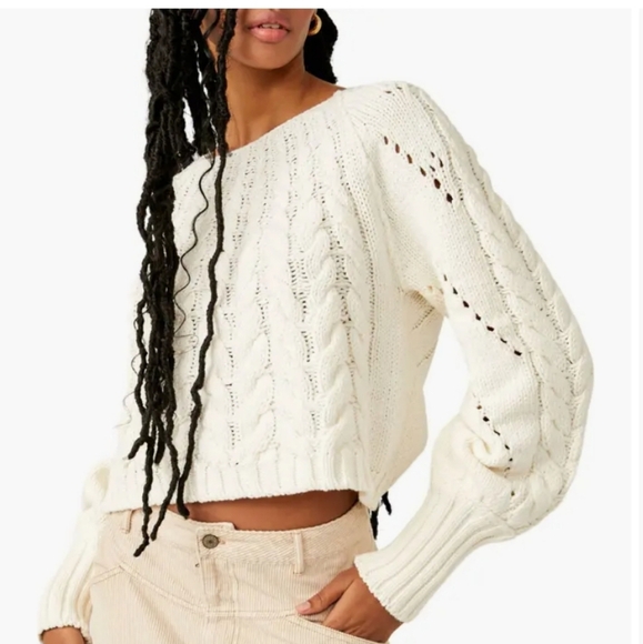 Free People Sweaters - 🔥Free people Sandre pullover cable sweater